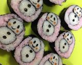 簡単!雪だるま海苔巻き☆作り方7写真