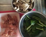 厚切豚肉とピーマンキノコのマヨカレー炒め作り方1写真