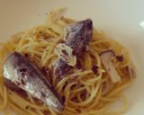簡単！オイルサーディンとキノコのパスタ作り方8写真