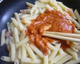ベーコンとエリンギのペンネ作り方7写真