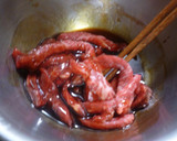 芥藍菜と牛肉のオイスターソース炒め作り方5写真
