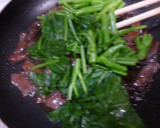 芥藍菜と牛肉のオイスターソース炒め作り方8写真