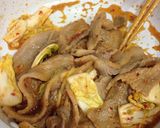☆豚肉味噌漬け 豆板醤炒め☆作り方4写真
