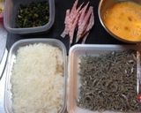 大根葉とじゃことベーコンの節約チャーハン作り方1写真