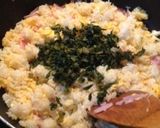 大根葉とじゃことベーコンの節約チャーハン作り方5写真