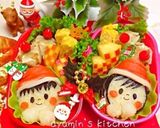 *キャラ弁*クリスマス*雪だるまこども作り方3写真
