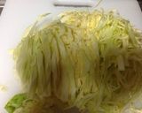 千切りキャベツの大量消費(ベーコン)作り方1写真
