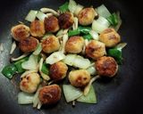 肉団子と野菜のケチャップソース作り方6写真
