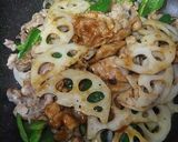 豚レンコンのはちみつ味噌炒め作り方5写真