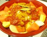 タジン鍋で♪チキンタジンカレー作り方2写真
