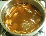 春雨とエビと水菜のさっぱりスープ作り方5写真