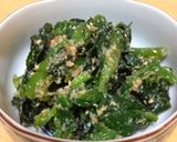 簡単！菜の花の胡麻あえ作り方4写真
