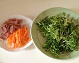 豆苗と卵の中華炒め(^-^)/作り方1写真