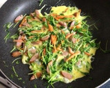 豆苗と卵の中華炒め(^-^)/作り方4写真