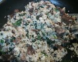 牛肉とほうれん草のチャーハン作り方2写真