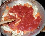 まこもたけとチキンのトマトパスタ作り方6写真