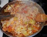 まこもたけとチキンのトマトパスタ作り方10写真