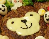 ダッフィー＆メイのジューシィハンバーグ♪作り方6写真
