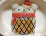 キャラ弁✳︎クマのアーガイルセーター♡作り方8写真