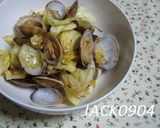 春を美味しく！”あさりとキャベツ炒め”作り方4写真