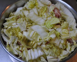 白菜とアサリと豚バラの梅風味重ね蒸し作り方2写真