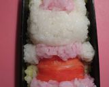 キャラ弁　クリスマスミニー作り方3写真