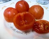 トマトのファルシー☆クリスマスに☆作り方1写真