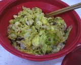 香ばしい☆ごま肉みそで蒸しキャベツ作り方2写真