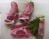 豚肉の梅シソ巻き作り方3写真