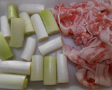 冬の味・長ねぎと豚ばら肉の蒸し煮鍋作り方2写真