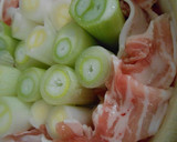 冬の味・長ねぎと豚ばら肉の蒸し煮鍋作り方7写真