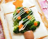 ☆ピザトーストde簡単クリスマスツリー☆作り方10写真