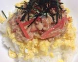 簡単☆シーチキンと紅生姜のごまドレ丼作り方3写真