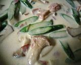 アスパラとベーコンのクリームパスタ作り方2写真