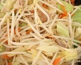 スパゲティで！？野菜たっぷり焼きそば作り方2写真