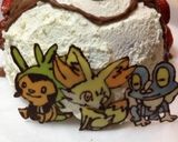 子供の誕生日にキャラチョコプレート作り方7写真