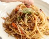 スパゲティで！？野菜たっぷり焼きそば作り方5写真