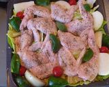 骨付き鶏と焼き野菜♪ローストチキン作り方4写真
