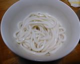 とろろ昆布と天かす月見うどん作り方2写真