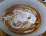 とろろ昆布と天かす月見うどん作り方4写真
