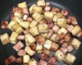 もち麩のベーコン青のり炒め作り方2写真