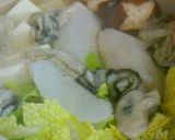 鱈と牡蠣のお鍋☆〆の雑炊も美味作り方8写真