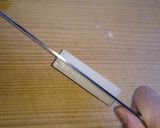 ミートソース缶で簡単♪もちピザ作り方1写真