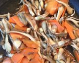 にんじんとまいたけのきんぴら作り方4写真