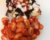 たことミニトマトのバジル和え作り方1写真