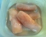 俺流！旨い♪甘酢生姜巻きササ身フライ作り方1写真