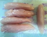俺流！旨い♪甘酢生姜巻きササ身フライ作り方3写真