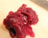98.鹿スライス肉のトマトスパゲティー作り方1写真