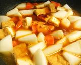 大根と厚揚げのキムチ煮作り方3写真