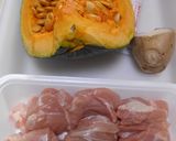 ２２日は冬至・かぼちゃと鶏肉の煮物作り方1写真